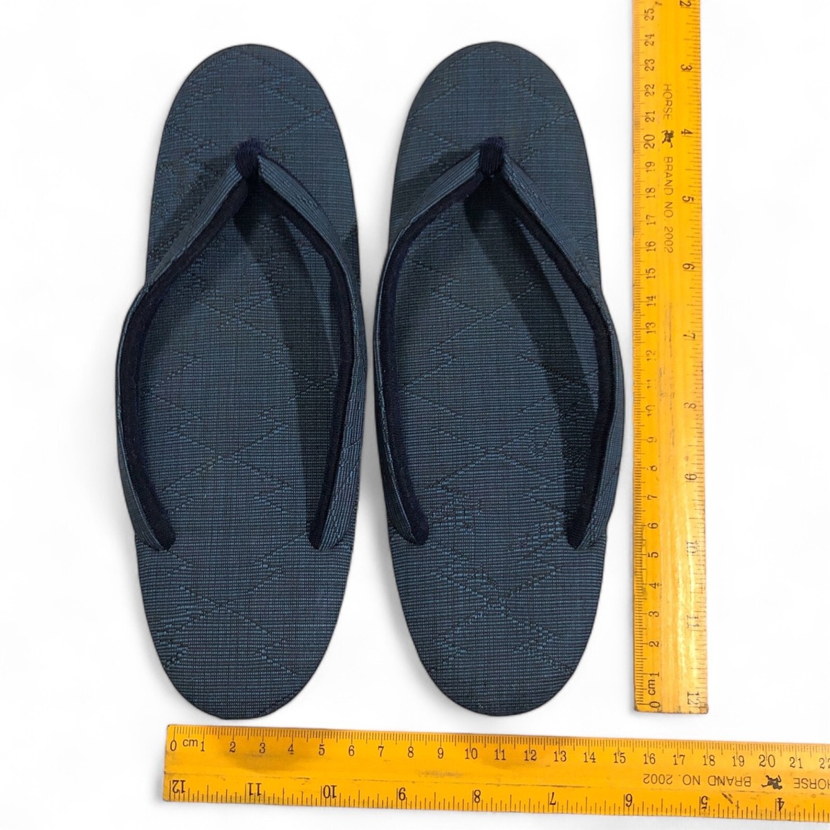 Japanese Zori Geta Shoe Luxury Blue Sandals Flip Flop Slipper