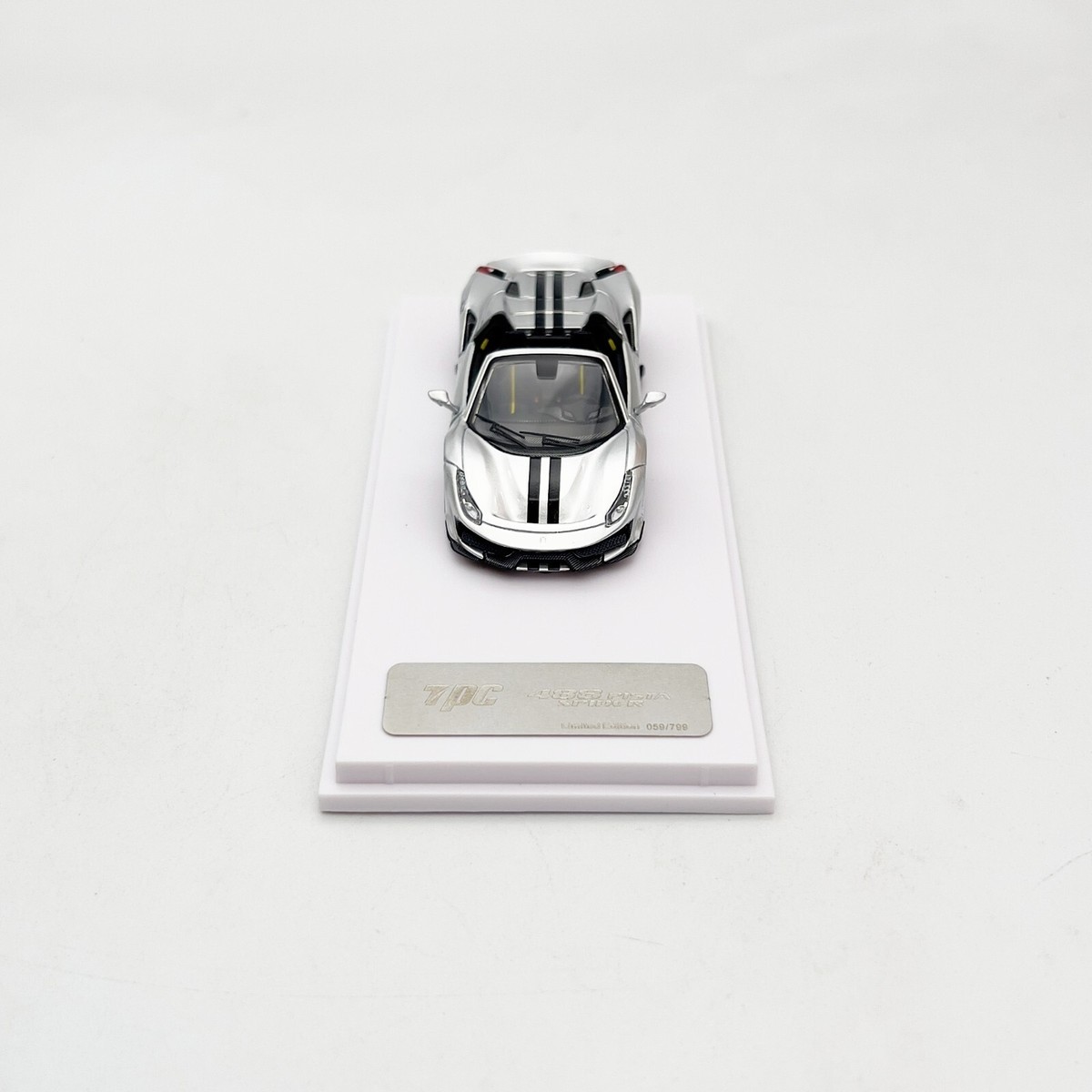 TPC 1:64 488 Pista Spider Silver with Sticker | eBay