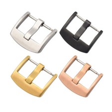 For Watch Strap Band Stainless Steel 16mm 18mm 20mm 22mm 24mm PVD Tang Buckle