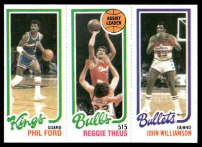 1980-81 Topps John Williamson/Reggie Theus/Phil Ford #252/43/127