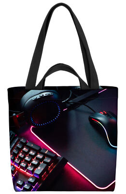 Gamer Set Up Gaming Tasche computer tastatur laptop technologie büro key cybers