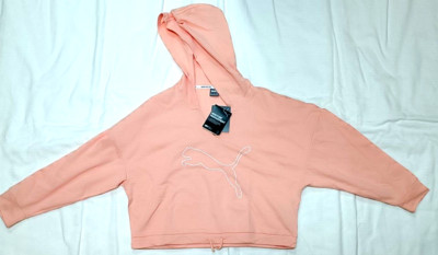 Puma Modern Sports Damen Hoodie Kapuzensweatshirt Logodruck Baumwolle Sport -Neu