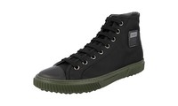 Prada Nylon + Leder Stratus High-Top Sneaker 4T3218 Schwarz - Neu - 9 43