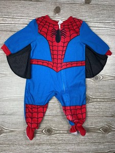 Bebe Nino Marvel Spider Man El Pijama Web Alas Tamano 12m Pilling Ebay