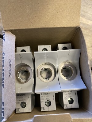 5SG1301 - NEOZED Fuse Socket, D01, 16A, Siemens 3PC