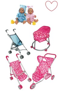 doll and pram for boy