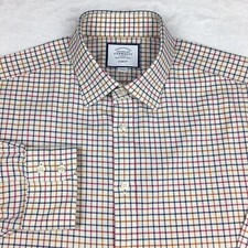 Charles Tyrwhitt Dress Shirt Men's 17.5-32 Multicolor Checks Classic Fit