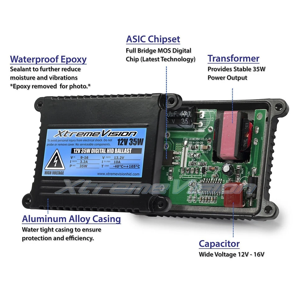 XtremeVision 35W  H13 / 9008 HID Xenon Kit - 4300K 5000K 6000K 8000K 10000K - Image 4 of 4