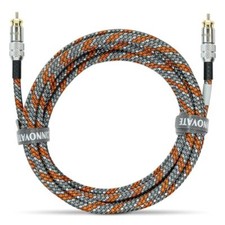 High-end RCA Subwoofer Cable, 4.5m / 14.7Ft Audio Stereo Subwoofer Cable RCA ...