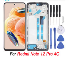 OEM For Xiaomi Redmi Note 12 Pro 4G LCD Display Touch Screen Digitizer W/Frame