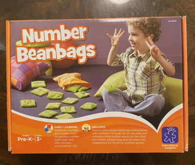 Educational Insights Number Beanbags, Learn 123s, Toddler Toys, Preschool Toys