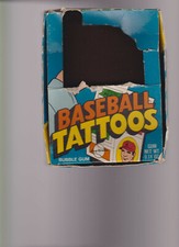 1971 Topps Tattoos Baseball  Empty Box