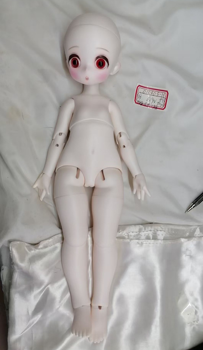 1/4 BJD Doll White Skin Resin Face Makeup Eyes Puyoodoll Kumako