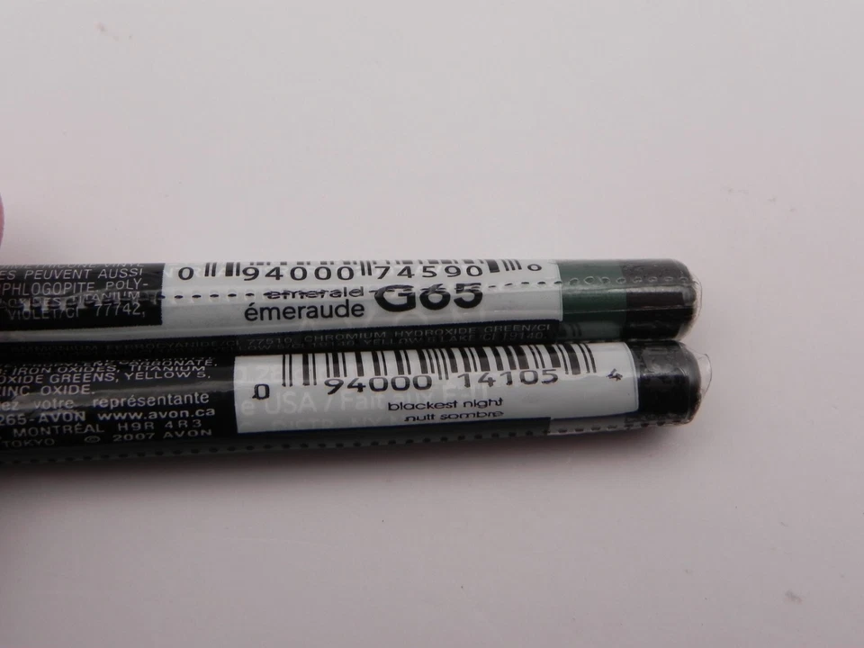 6x Vintage Avon Eyeliners Kohl Extend Glimmersticks Eggplant Emeraude Black - Image 3 of 4