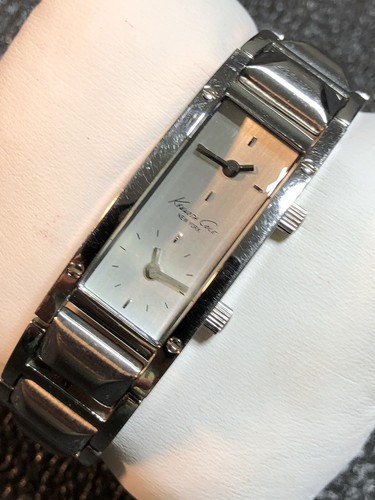 Women’s Stainless Steel Watch Kenneth Cole New York Dual Time 2 New Batteries - Picture 18 of 18