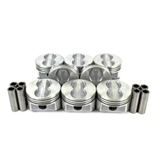 4.00" Standard Bore Flat Top Pistons Set w/ Pins for Chevrolet SBC 350 5.7L