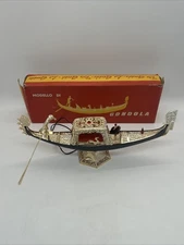 RARE Vintage Italian Venetian Gondola With Lights Model KGI • No Plug