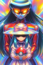 "Sabrina's Stare " Pokemon Comic Con 12x18 Holographic Poster by Artmancer404