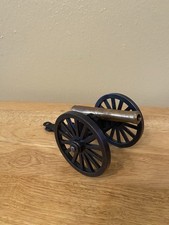Vintage Miniature Cannon Model Metal Brass Display Decor/Toy