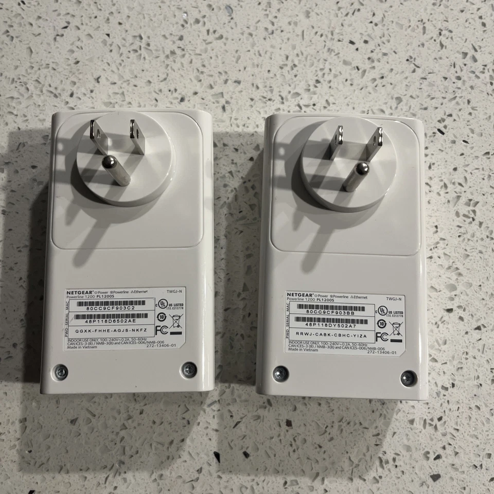 NETGEAR 1000 Powerline adapter Kit Mbps Wallplug 1 Gigabit Ethernet Ports - Image 2 of 3