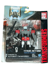 Transformers Titans Return Deluxe Daburu & Autobot Twinferno New