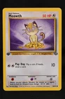 Meowth 1st Edition 56/64 MP Jungle Regular Common Pokémon TCG Card
