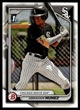 Abraham Nunez 2024 Bowman Prospects #BP56 Chicago White Sox 30375 Baseball Card