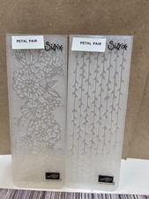 Stampin' Up SET OF 2 PETAL PAIR Embossing Folders 2 1/4 X 6 1/4