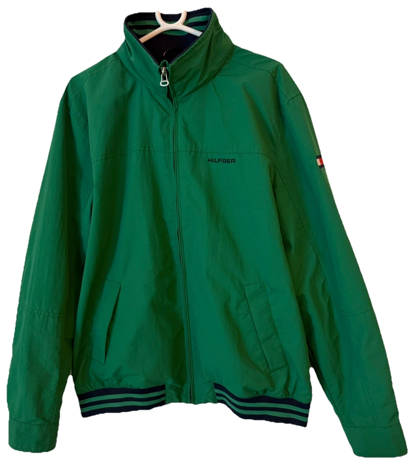 Coats & Jackets Men's Clothing: Tommy Hilfiger Green Hooded Lined Jacket L /G.