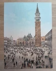 Antique PZ Photochrom 6968 Venice Piazza San Marco, Italy, photo print c 1900