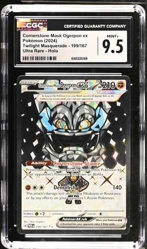 Cornerstone Mask Ogerpon ex graded CGC 9.5 for sale on eBay