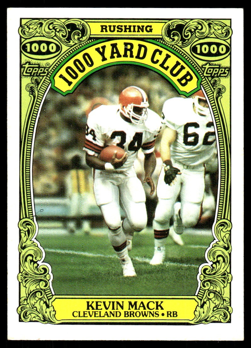 Kevin Mack #19 1986 Topps Football 1,000 Yard Club
