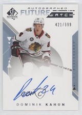 2018-19 SP Authentic Future Watch 421/999 Dominik Kahun #231 Rookie Auto RC 0il7