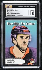 2021 Upper Deck Fleer Ultra Pop Culture SSP Connor McDavid CGC 10 Gem Mint 1ln4