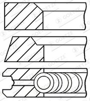 1X Goetze Engine 08-849000-00 Kolbenringsatz FüR Kia Hyundai Effedi