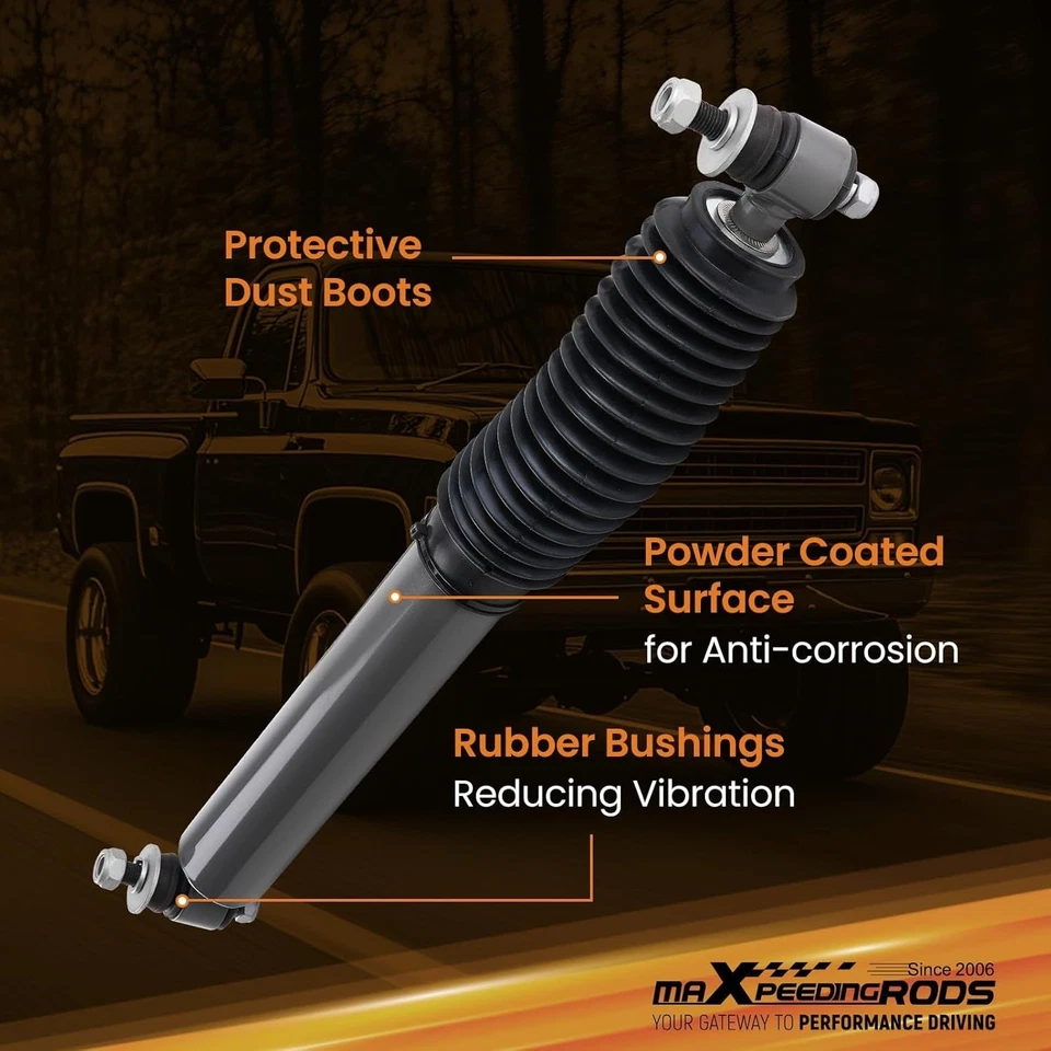 Amortiguador estabilizador de dirección doble para Chevy K5 Blazer GMC Jimmy 1969-1991 4x4 Foto 2 de 4