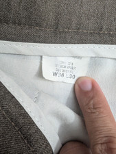 Vintage Levi Strauss  Co. Action Slacks, Brown Polyester, W36 L30