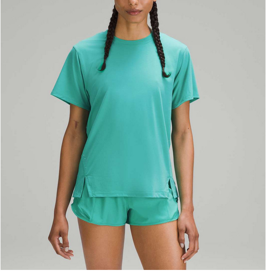 Lululemon Relaxed-Fit Running T-Shirt Kelly Green Sz 4