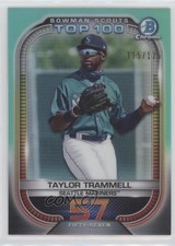 2021 Bowman Scouts Top 100 Aqua Refractor 115/125 Taylor Trammell #BTP-57 y8h