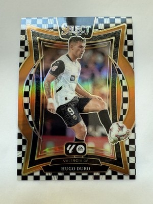 2024-25 Panini Select La Liga Hugo Duro #2 Checkerboard Prizm SP Valencia