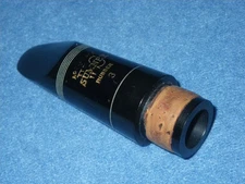 VINTAGE W.S. SUMNER ACOUSTICUT HARD RUBBER CLARINET MOUTHPIECE - #3=1.05mm/.041"