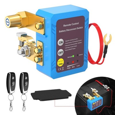 Remote Battery Disconnect Switch 12V 240A Kill Automatic Power Shut... 