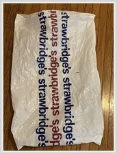 Strawbridge & Clothier Shopping Bag Plastic 1990s 36 x 24 Philadelphia PA