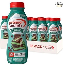 Premier Protein Shake, 11.5 fl oz, 12-pack, Winter Mint Flavor Exp. 11/2026