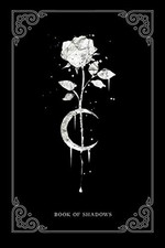 Book Of Shadows Occult Moon Rose Witchcraft - Gothic Notebook,