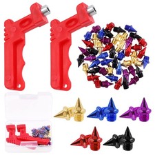 52Pcs 1/4 Inch 5 Colors Carbon Steel Track Spikes Cross Country Spikes with S