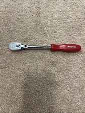 Snap On Thlfd72 R 14 Drive Red Hard Grip Long Flex Head Ratchet New Usa Tools