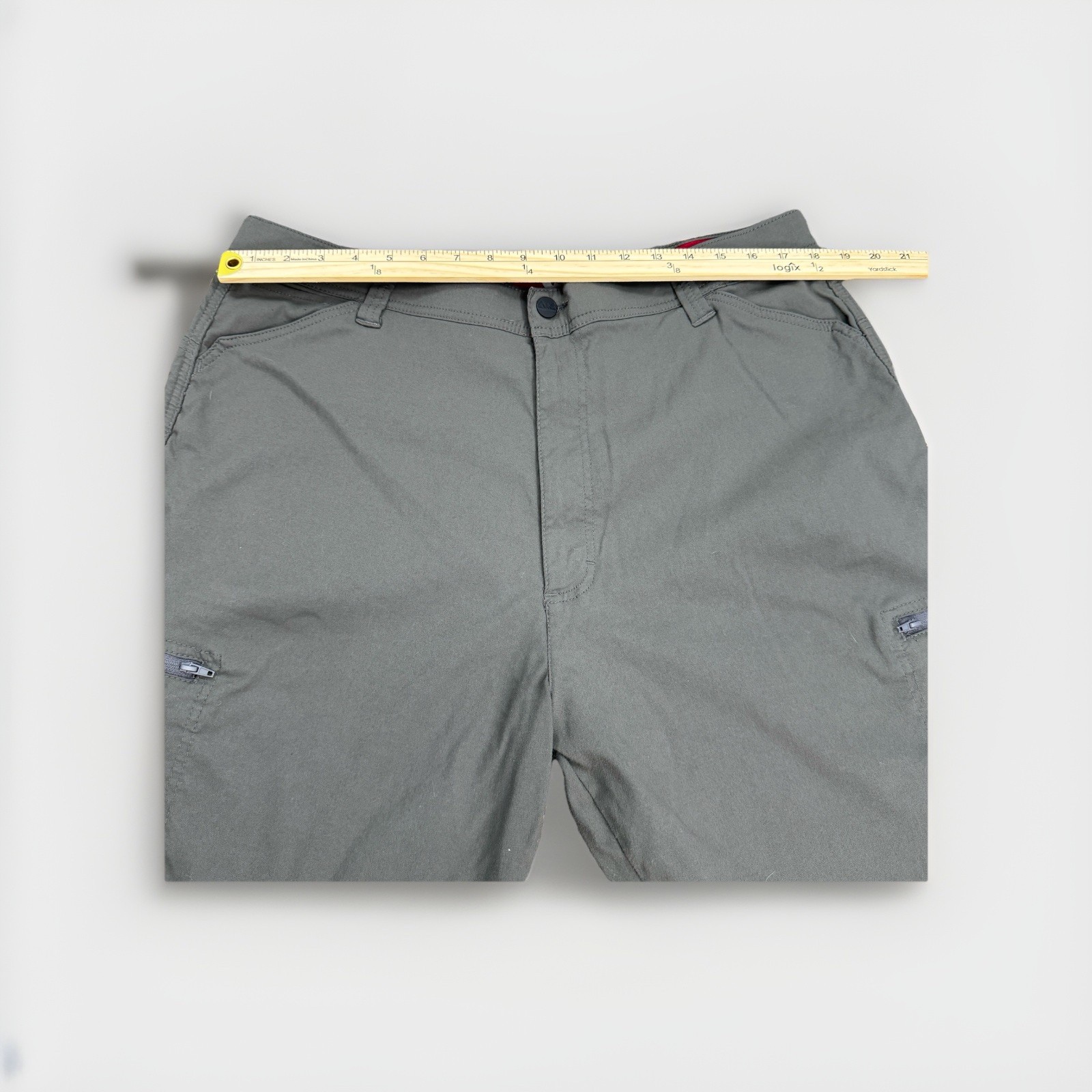 Wrangler ATG Performance Stretch Cargo Gray Men's 40 Shorts Outdoor Hiking image 2