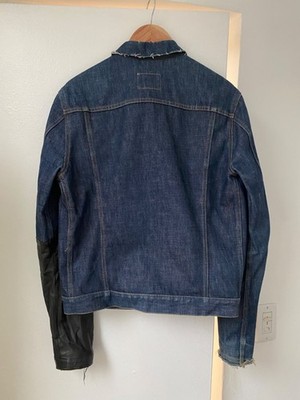 Helmut Lang archive denim and leather jacket SS 2003 | eBay