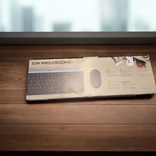 Logitech MK470 Slim Combo Wireless Keyboard and Mouse Set Ultra-Slim, Compact